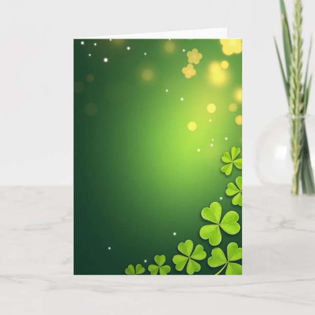 Lucky Greens Spring Time Card Kort (Framsida)