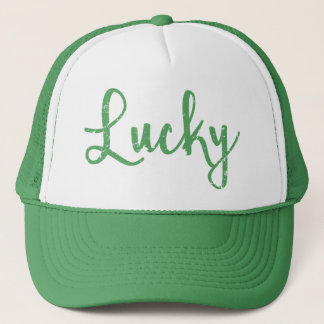 Lucky Grönt Disted Truckerkeps