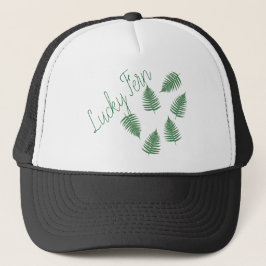 Lucky Grönt Fern Funky Cap Hat Keps