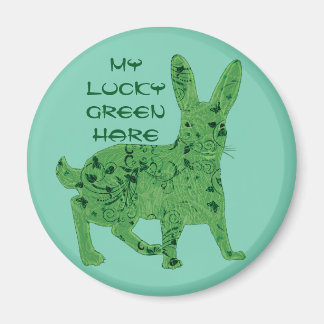 Lucky Grönt Hare | Magnet