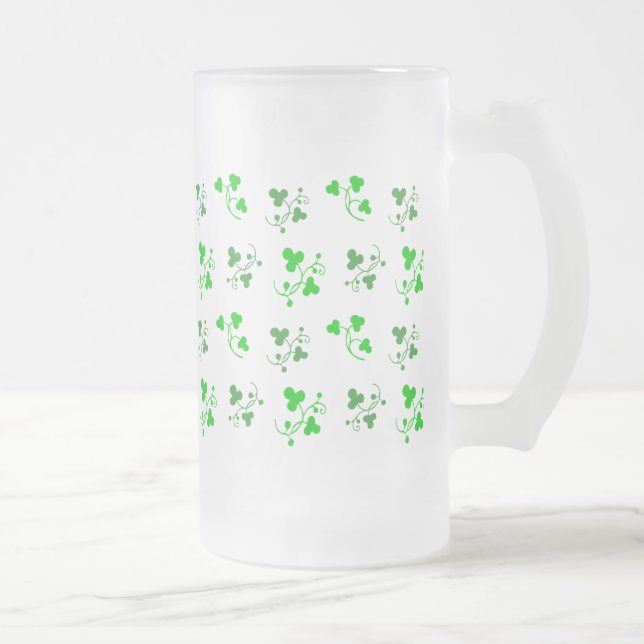 Lucky Grönt Irish Shamrocks Mugg (Höger)
