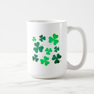 Lucky Grönt Klöver Shamrock Ireland Kaffemugg
