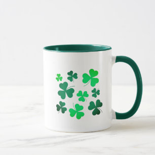 Lucky Grönt Klöver Shamrock Ireland Mugg