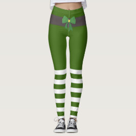 Lucky Grönt Leprechaun Socks St. Patrick's Day Leggings