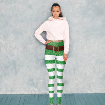 Lucky Grönt Leprechaun St. Patrick's Day Leggings