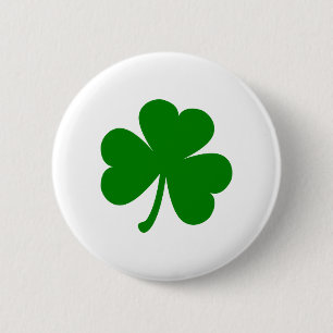 Lucky Grönt St patrick's day Shamrock Knapp
