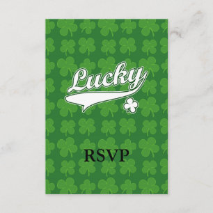 Lucky, Grönt/Vit 4 Löv Klöver OSA Kort