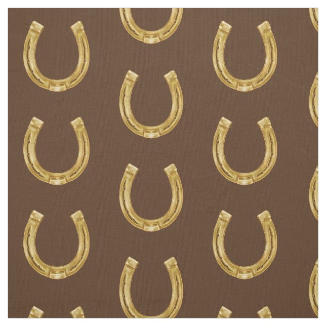 Lucky guld horseshoe tyg (Provkarta)