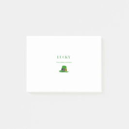 Lucky | Ha en lysande St patrick's day Post-it Block