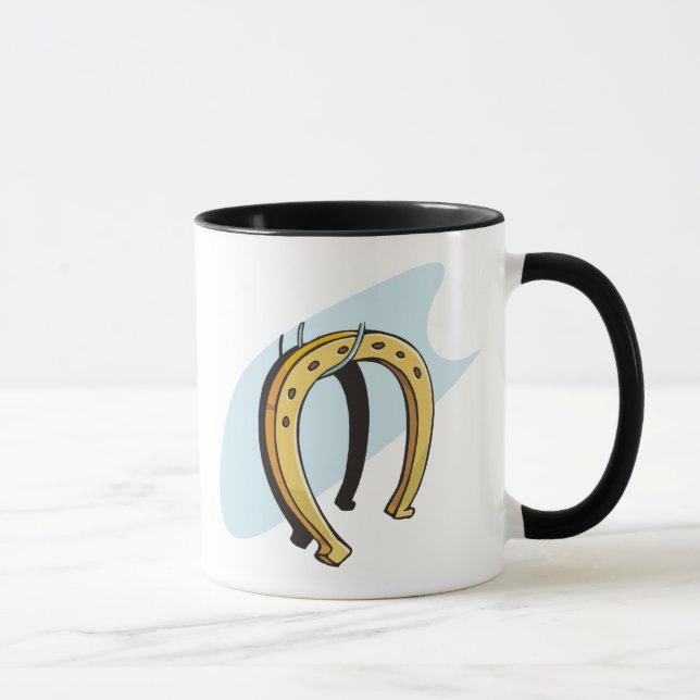 Lucky Hanging Horseshoe Equine Theme Mugg (Höger)