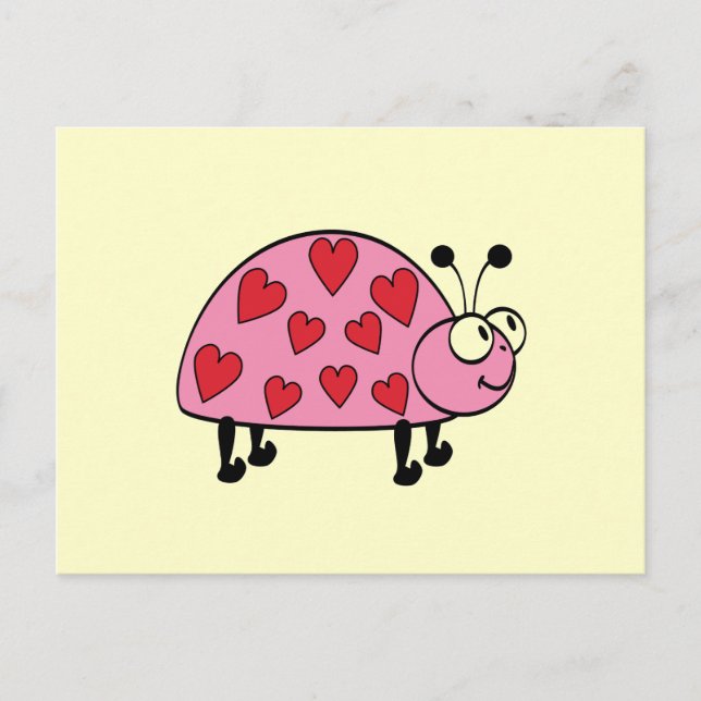 Lucky Heart Kryp Tshirts och Gifts Vykort (Framsida)