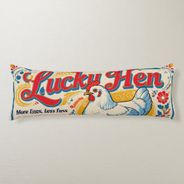 Lucky Hen Retro Matar Sack Design Kroppskudde