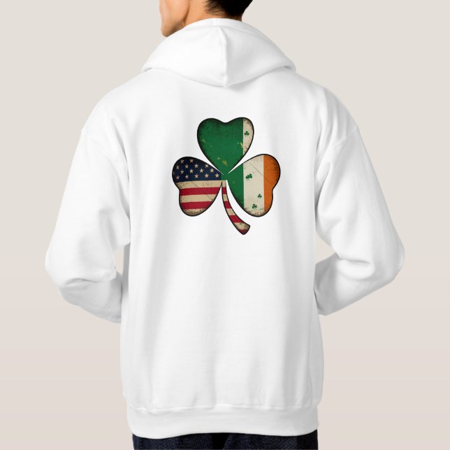 "Lucky Heritage" 🍀 🇺 🇸 🇮 🇪 Hoodie (Baksida)