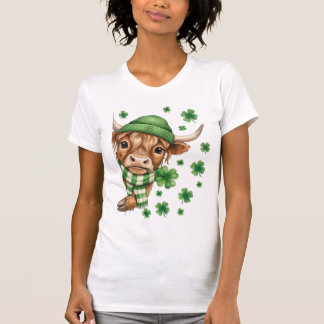 Lucky Highland Cow T Shirt