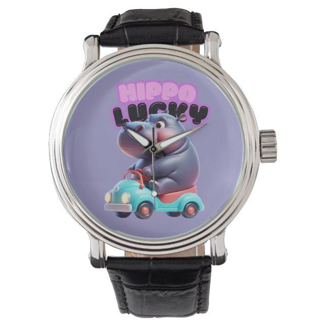 Lucky Hippo Smart Watch Armbandsur (Framsida)
