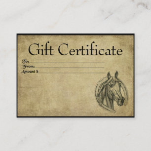 Lucky Horse - Prim Gift-kort Rabattkort