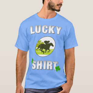 Lucky Horse Tävling, Equestrian Mörkar T Shirt