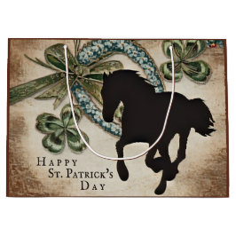 Lucky Horseshoe och Horse St. Patrick's Day Card