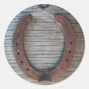 Lucky Horseshoe Stickers Runt Klistermärke