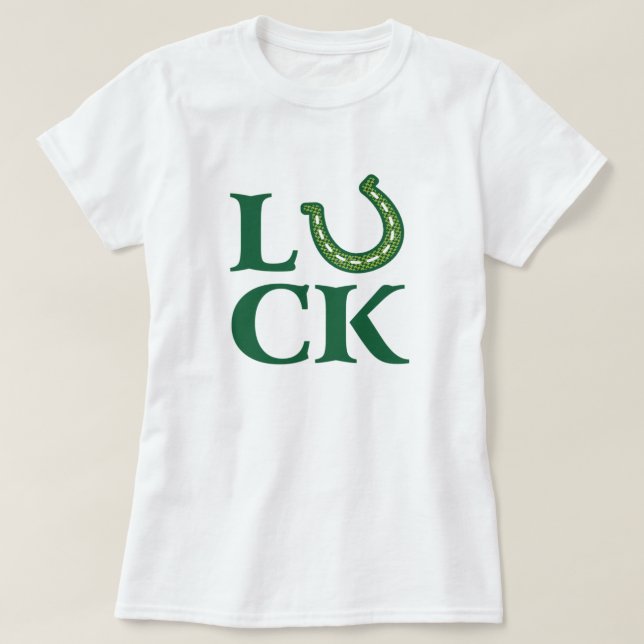Lucky Horseshoe Tattoo Design Shirt T Shirt (Design framsida)