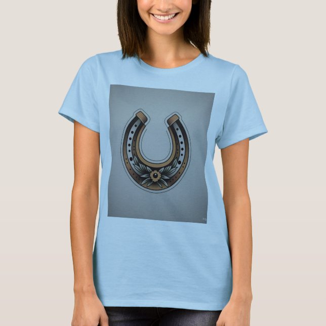 Lucky Horseshoe Traditional Tatto Tee (Framsida)