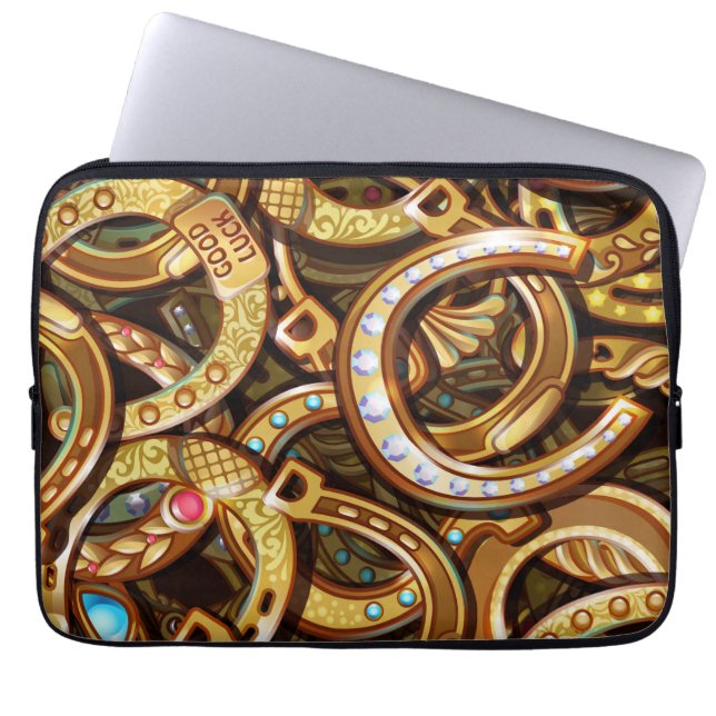 Lucky Horseshoes Laptop Fodral (Framsidan)