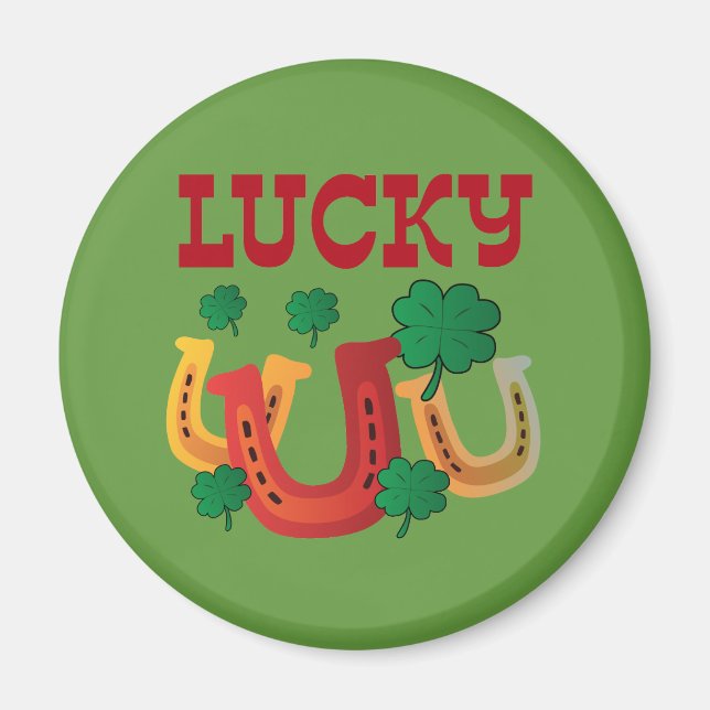 Lucky Horseshoes Magnet (Framsidan)