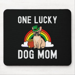 Lucky Hund Fransk Bulldog St patrick's day Rain Musmatta