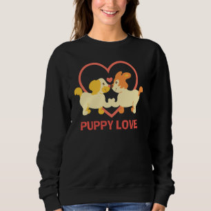 Lucky Hund Rädda djuren Puppy Kärlek Pullover T Shirt