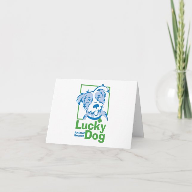 Lucky Hund Stationary Cards Anteckningskort (Framsida)