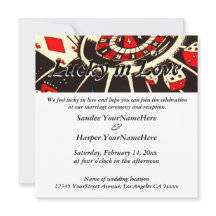 Lucky i Kärlek bröllopsinbjudan