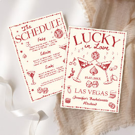 Lucky i Kärlek Casino Bachelorette Helg Inbjudningar