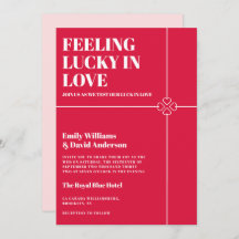 Lucky i Kärlek Crimson Red Bröllop