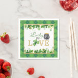 Lucky i Kärlek Napkins Pappersservett<br><div class="desc">Perfekt objekt för att komplimentera den Speciella Möhippan eller Par Shower!</div>