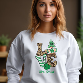 Lucky i Kärlek! Personlig St. Patrick's Day Tee