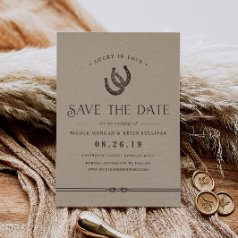 Lucky i Kärlek | Rustic Kraft Spara Datumet
