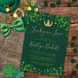 Lucky i Kärlek St. Patrick Day Möhippa Inbjudningar