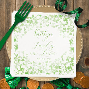 Lucky i Kärlek St. Patrick Day Möhippa Pappersservett