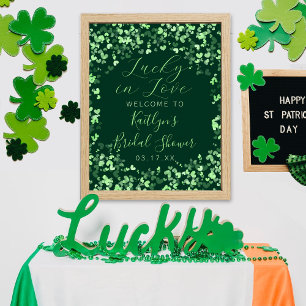Lucky i Kärlek St. Patrick Day Möhippa Poster