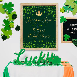 Lucky i Kärlek St. Patrick Day Möhippa Poster