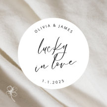 Lucky i Kärlek Stickers