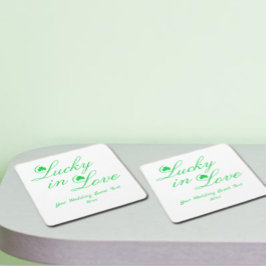 Lucky i Kärlek Underlägg Papper Kvadrat