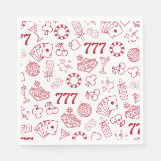Lucky i Kärlek Vegas Bachelorette Pappersservett