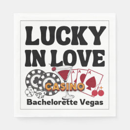 Lucky i Kärlek Vegas Bachelorette Pappersservett