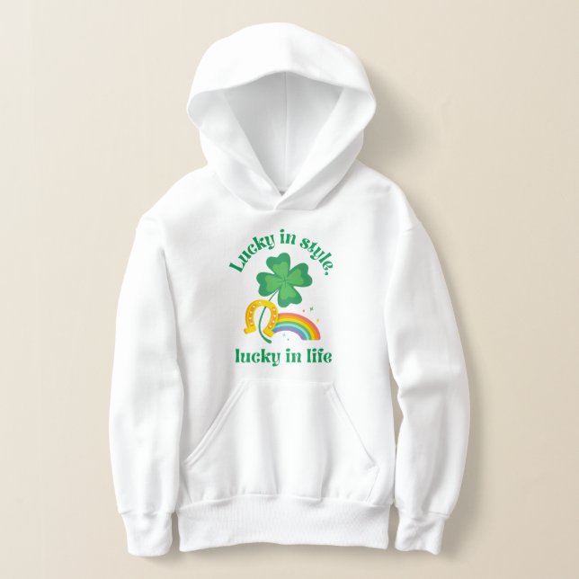 Lucky i stil har tur i livet t shirt (Laydown)
