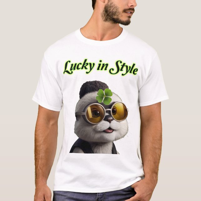 Lucky i stil t shirt (Framsida)