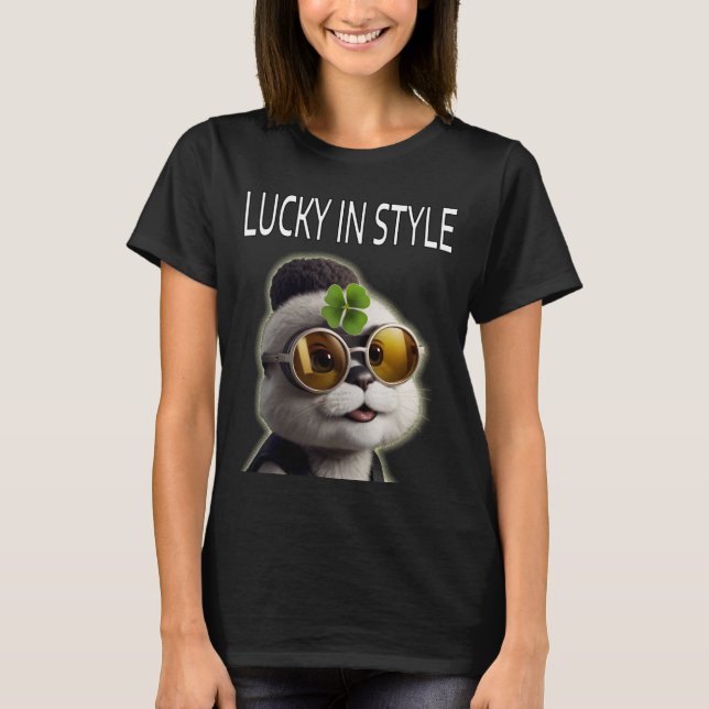 Lucky i stil t shirt (Framsida)