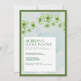 Lucky In Love Bridal Shower Invitation Inbjudningar