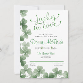 Lucky in Love Bridal Shower Invitation Inbjudningar