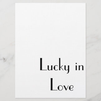 "Lucky in Love" , bröllop, förlovning eller brudti Inbjudningar